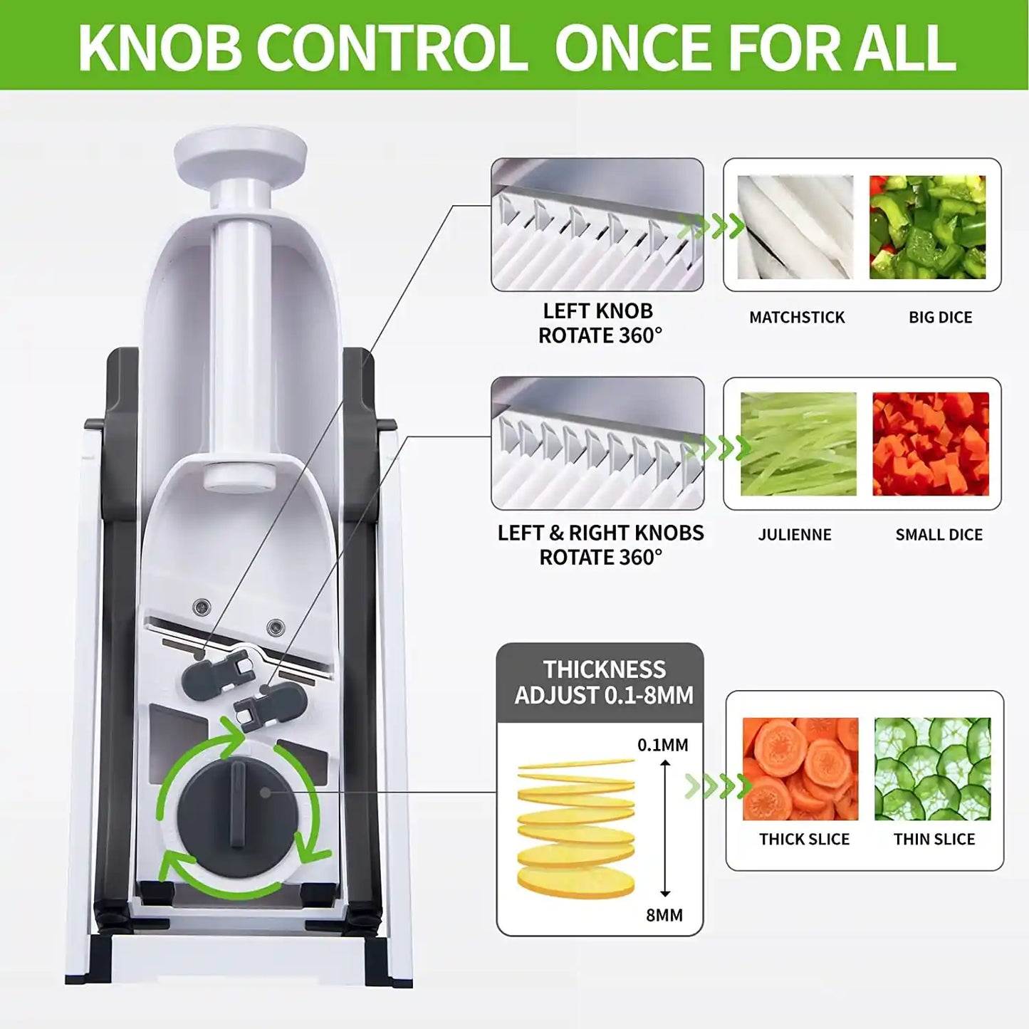 Manual Vegetable Cutter – Ultimate Slicer for Safe & Versatile Kitchen Prep