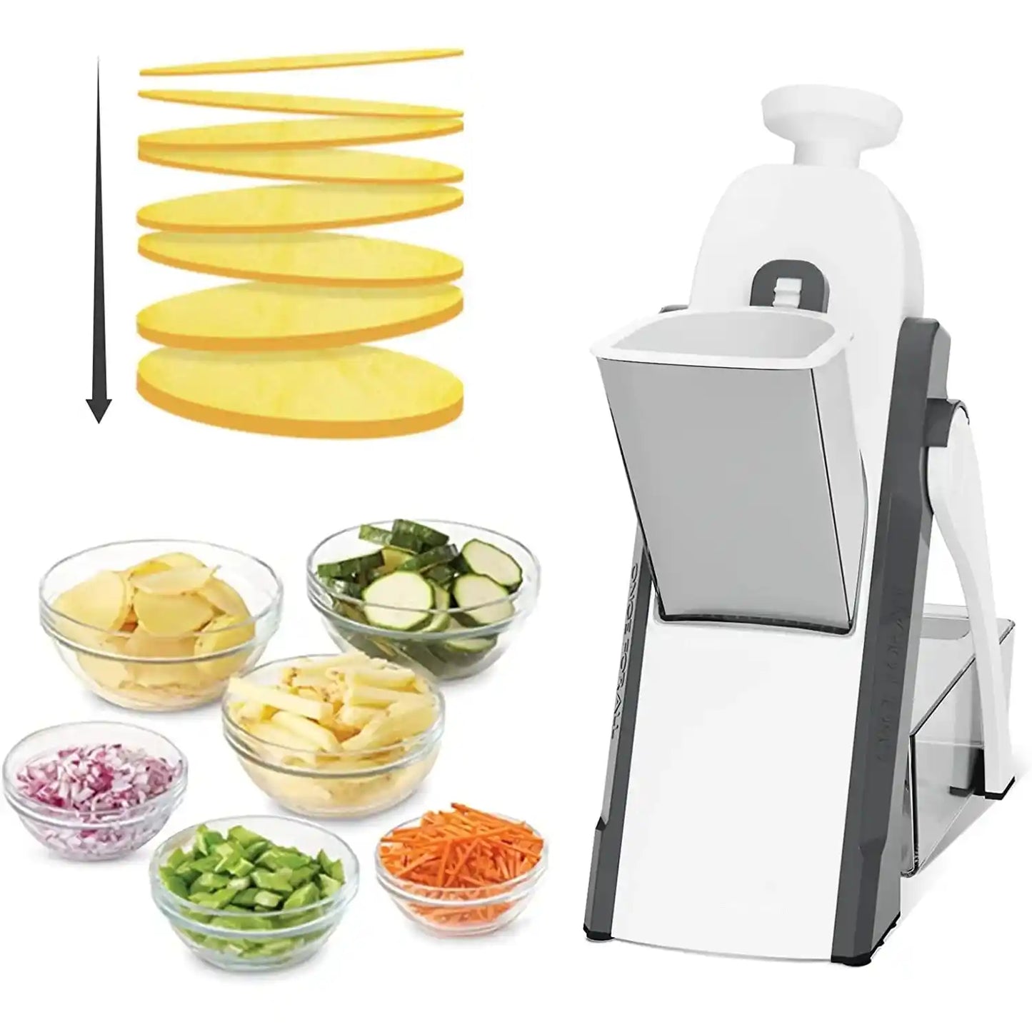 Manual Vegetable Cutter – Ultimate Slicer for Safe & Versatile Kitchen Prep