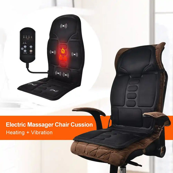 Massage Seat Topper with Heat and Multiple Massage Zones for Home Office Car