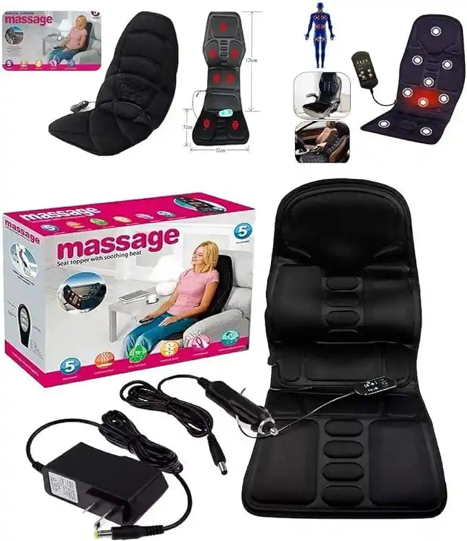 Massage Seat Topper – Full Body Massager with Heat for Home, Office & Car