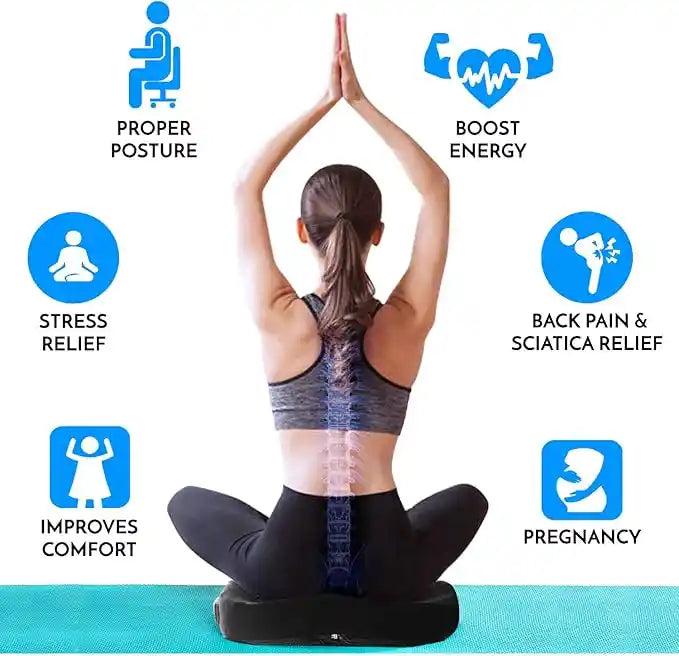 Ergonomic Memory Foam Seat Cushion – Ultimate Comfort & Support