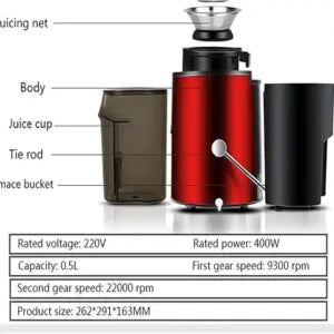 Stainless Steel Portable Fruit Juicer | On-the-Go Smoothie Maker