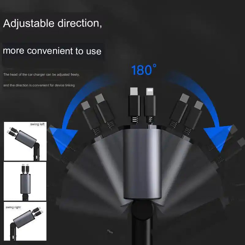 4-in-1 Retractable Charger