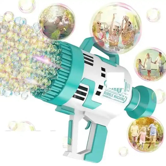 48 Holes Rocket Bubble Gun for kids and outdoor parties