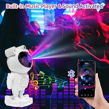 Astronaut Nebula Star Projector with galaxy effects and remote control