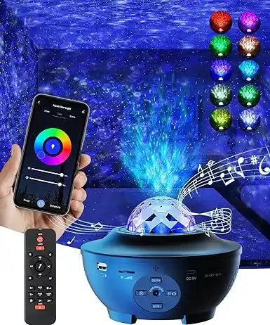 Galaxy Ocean Light Projector – Smart Starlight & Nebula Room Decor