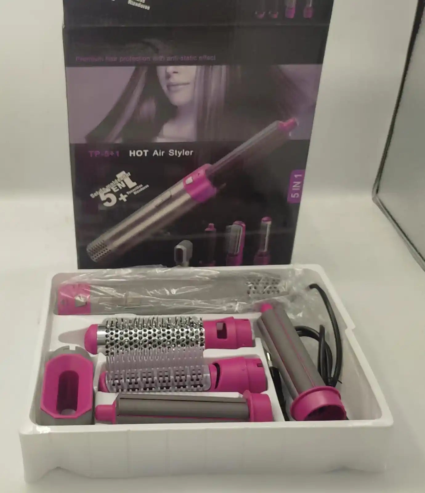 Hot Air Brush (5-in-1) – Ceramic Air Wrap Styler