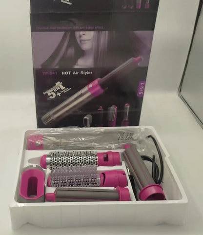 Hot Air Brush (5-in-1) – Ceramic Air Wrap Styler