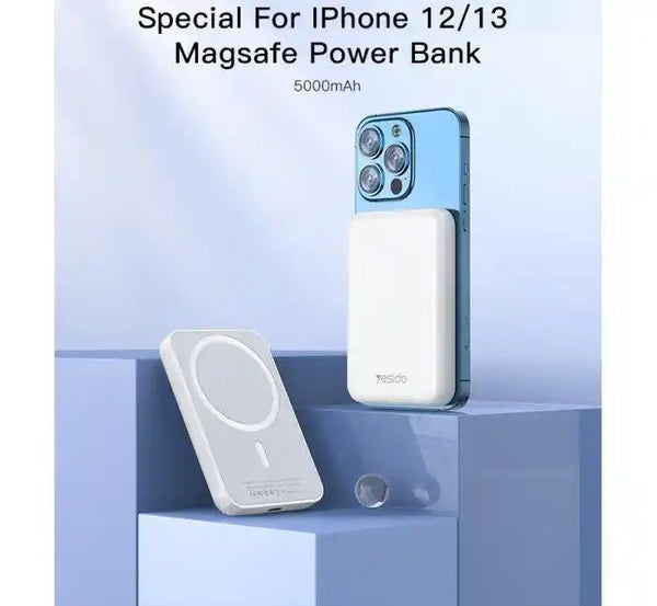 5000mAh MagSafe Magnetic Wireless Power Bank Charger for iPhone 12 and 13