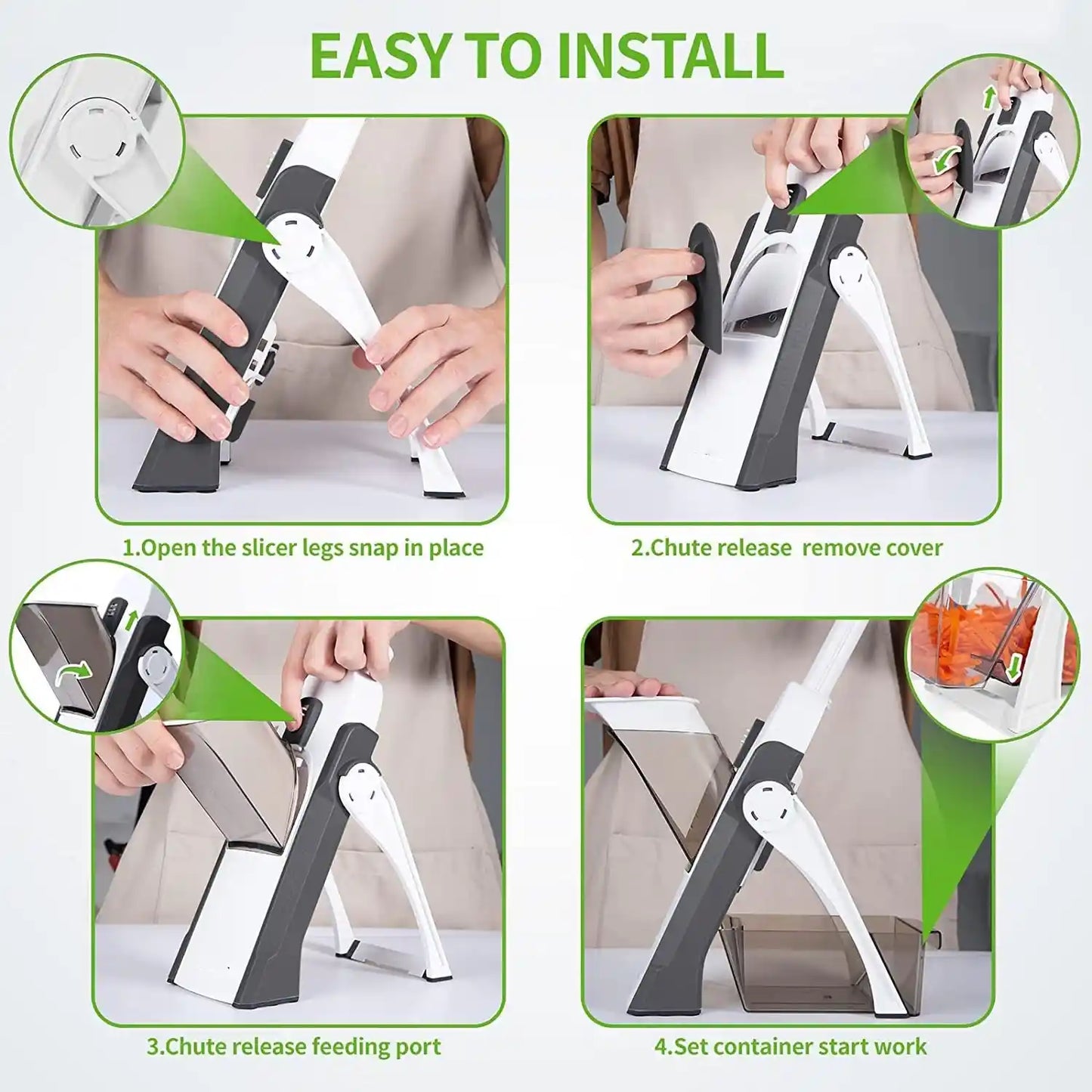 Manual Vegetable Cutter – Ultimate Slicer for Safe & Versatile Kitchen Prep
