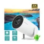 Mini Round Projector © – 4K Support, Android 11, Bluetooth & Wi-Fi 6 Enabled