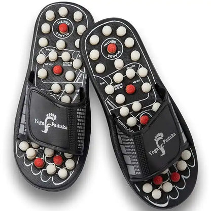 Natural Foot Slippers Massager with Acupressure and Magnetic Therapy for Pain Relief and Wellness