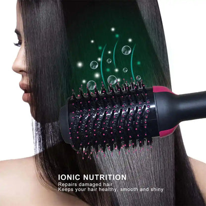 One Step Hot Air Brush – All-in-One Hair Dryer, Straightener, Curler & Volumizer