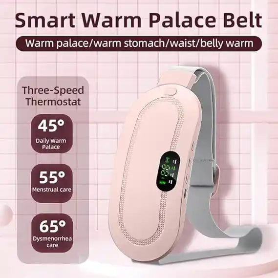 Period Belt – Portable Heating & Vibration Massage Pad for Menstrual Pain Relief