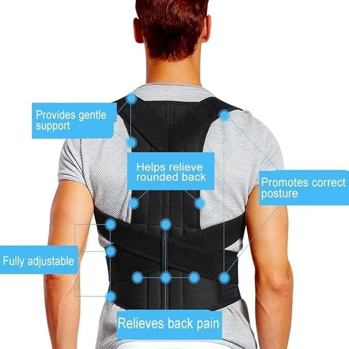 Posture Corrector Therapy Shoulder Belt – Adjustable, Breathable, Invisible Under Clothes