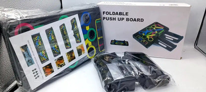 Push-Up Board – Non-Slip, Foldable, Color-Coded Muscle Targeting System
