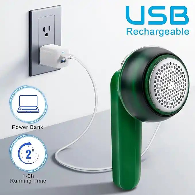 Rechargeable Lint Remover – USB Fabric Shaver for Clothes & Furniture