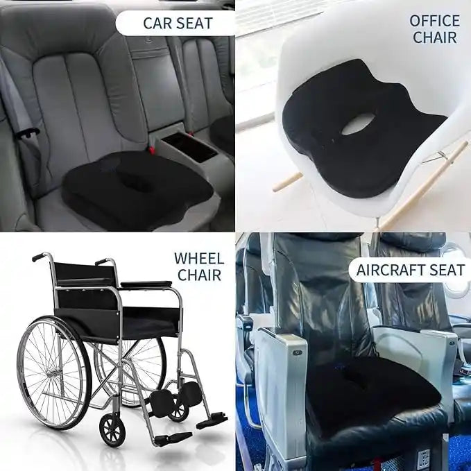 Ergonomic Memory Foam Seat Cushion – Ultimate Comfort & Support