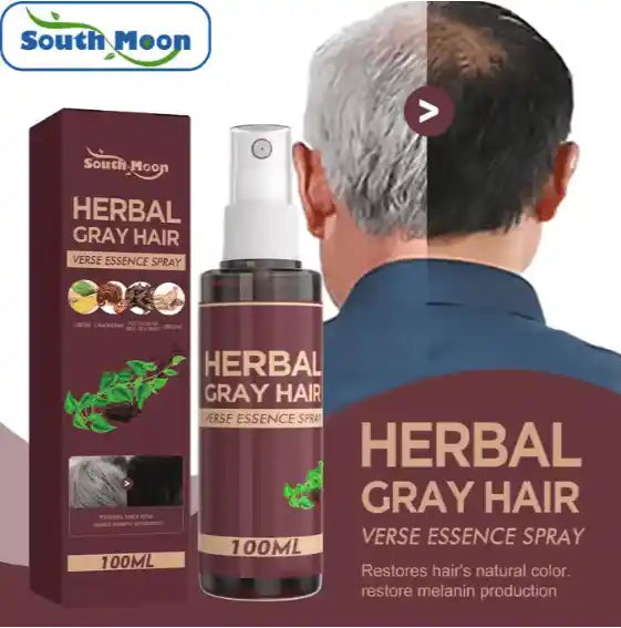 South Moon Gray Hair Spray – 100ml Instant Gray Coverage for All Hair Types