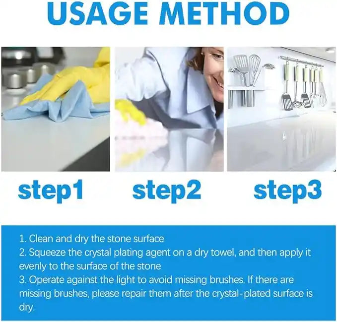 Stone Stain Remover Cleaner | Gel-Based All-Purpose Formula for Marble, Granite, Patios